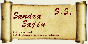 Sandra Šajin vizit kartica
